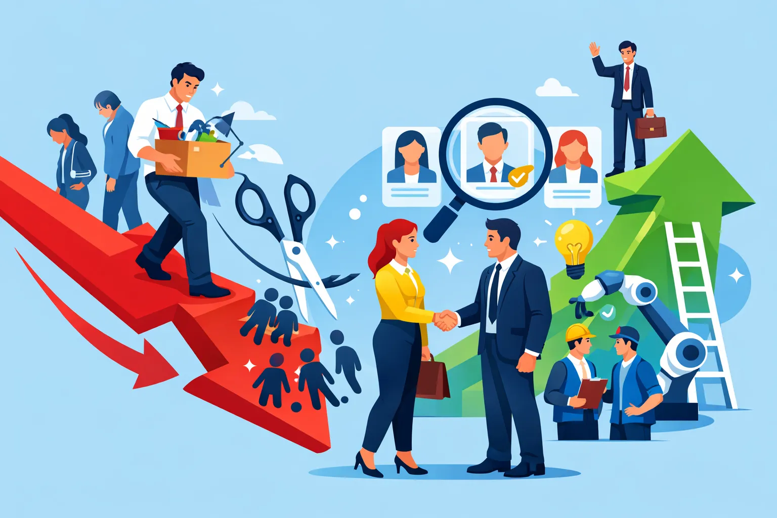 Ринок праці: хто очікує скорочення працівників, а хто - збільшення