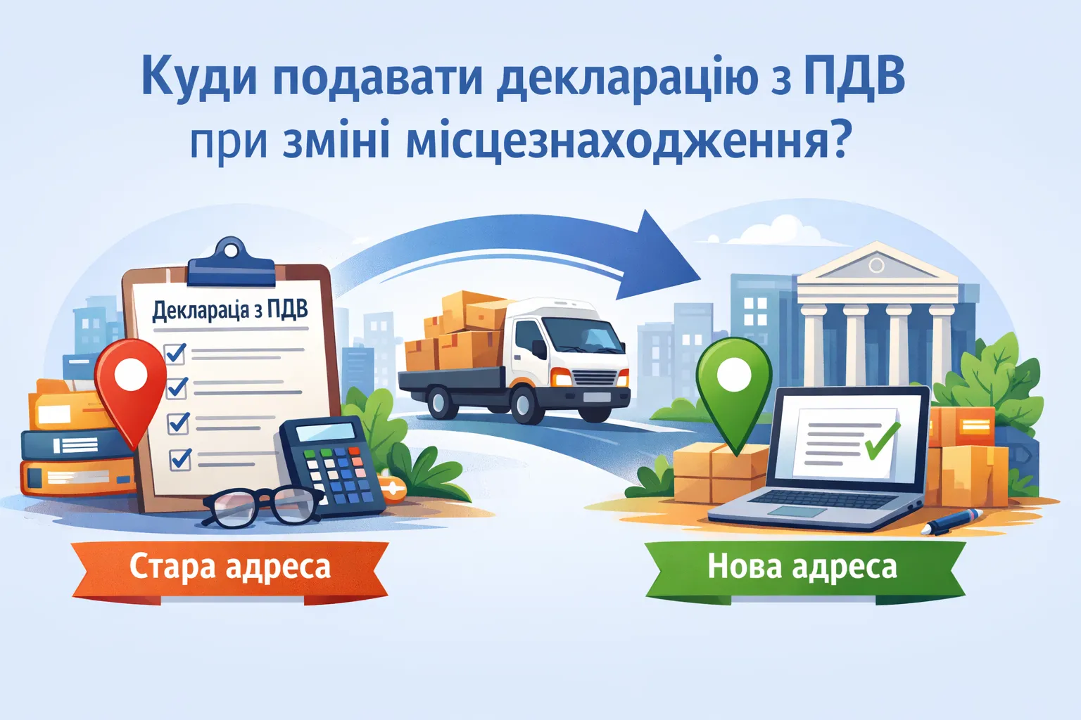 Куди подавати декларацію з ПДВ при зміні місцезнаходження? Куди подавати декларацію з ПДВ при зміні місцезнаходження?