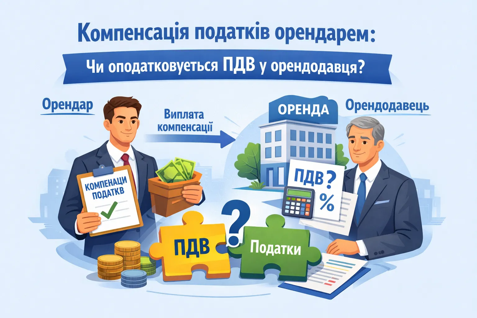 Компенсация налогов арендатором: облагается ли НДС у арендодателя Компенсация налогов арендатором: облагается ли НДС у арендодателя