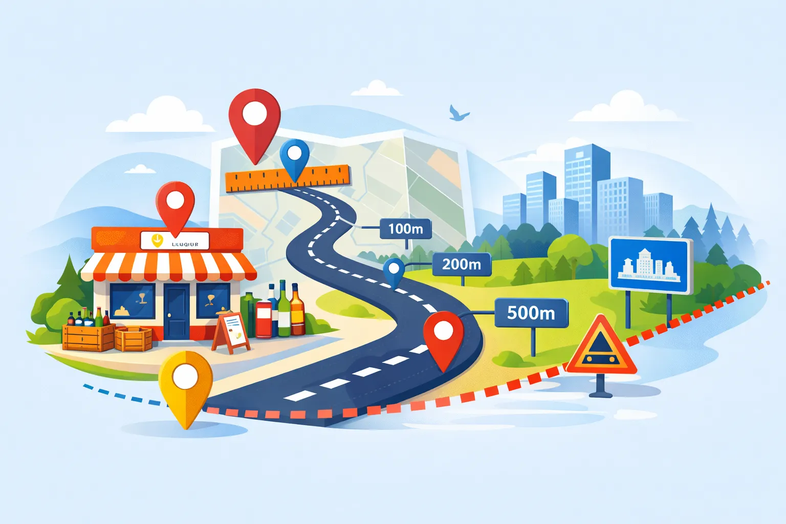 Расстояние от подакцизной розничной точки до админграницы Расстояние от подакцизной розничной точки до админграницы