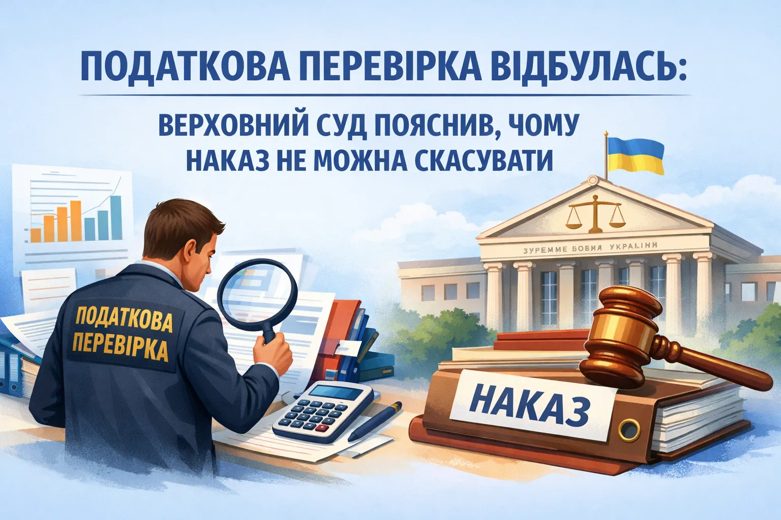 Податкова перевірка відбулась: Верховний Суд пояснив, чому наказ не можна скасувати Податкова перевірка відбулась: Верховний Суд пояснив, чому наказ не можна скасувати