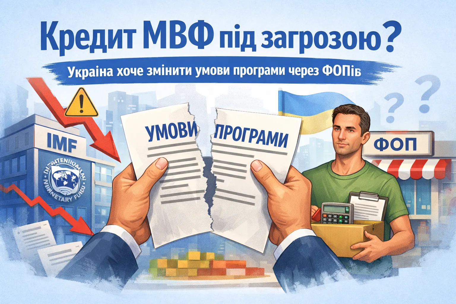 Кредит МВФ під загрозою? Україна хоче змінити умови програми через ФОПів Кредит МВФ під загрозою? Україна хоче змінити умови програми через ФОПів