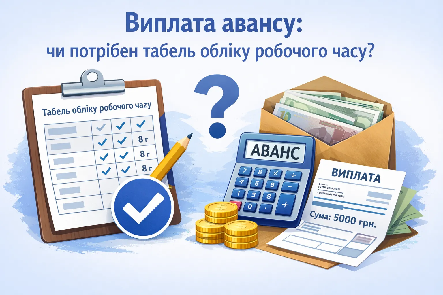 Выплата аванса: нужен ли табель учета рабочего времени? 