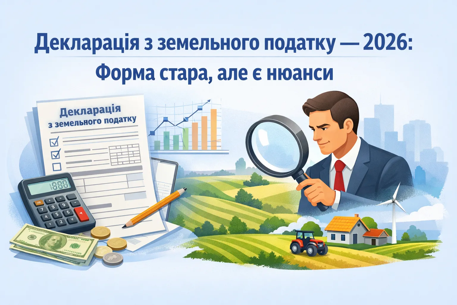 Декларація з земельного податку — 2026: форма стара, але є нюанси