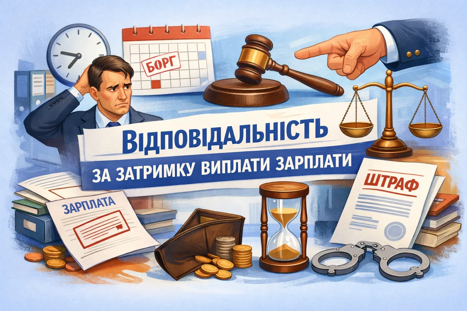 Яка відповідальність загрожує роботодавцю за затримку виплати зарплати