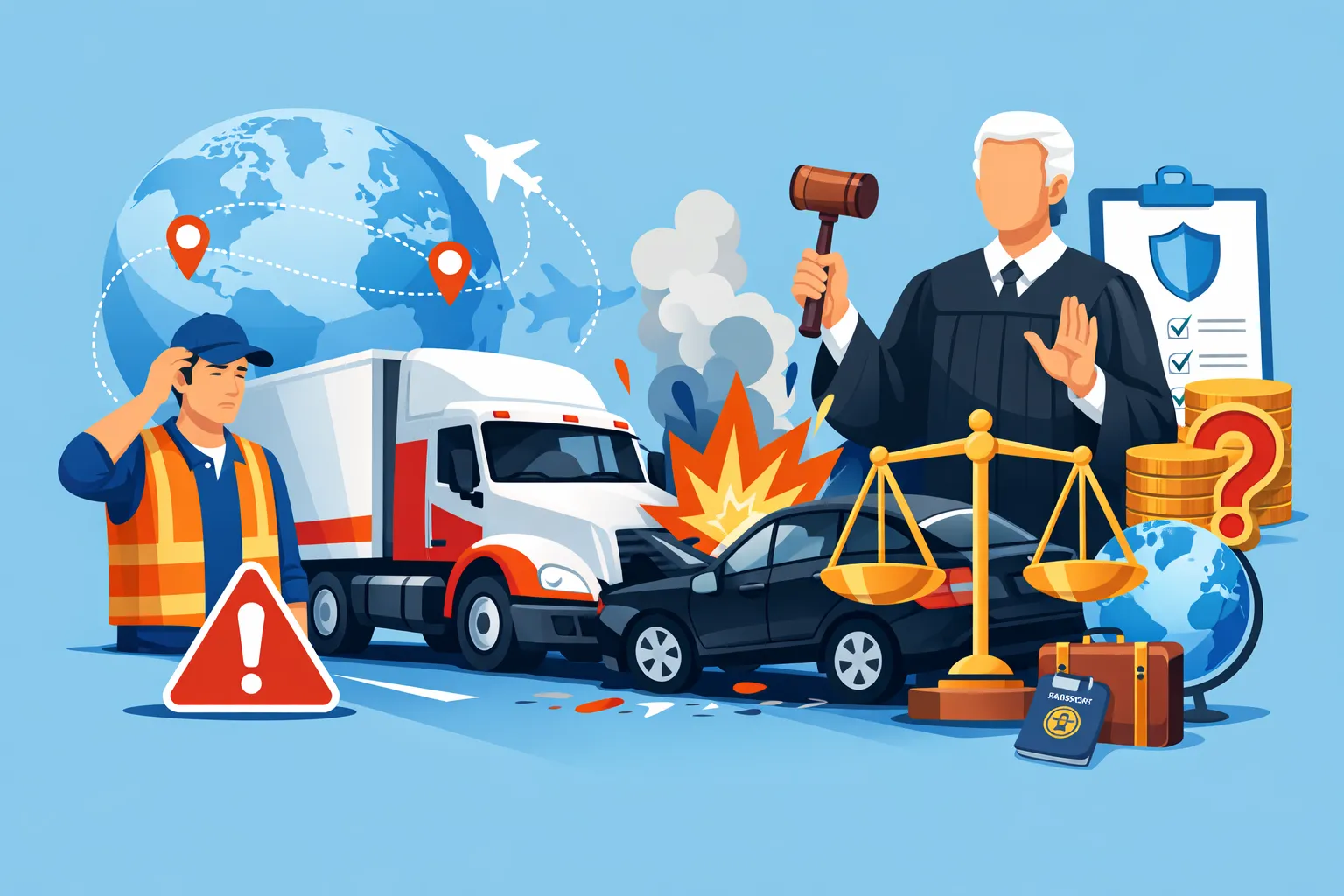 ДТП на роботі: Верховний Суд окреслив межі відповідальності водія під час міжнарожного рейса