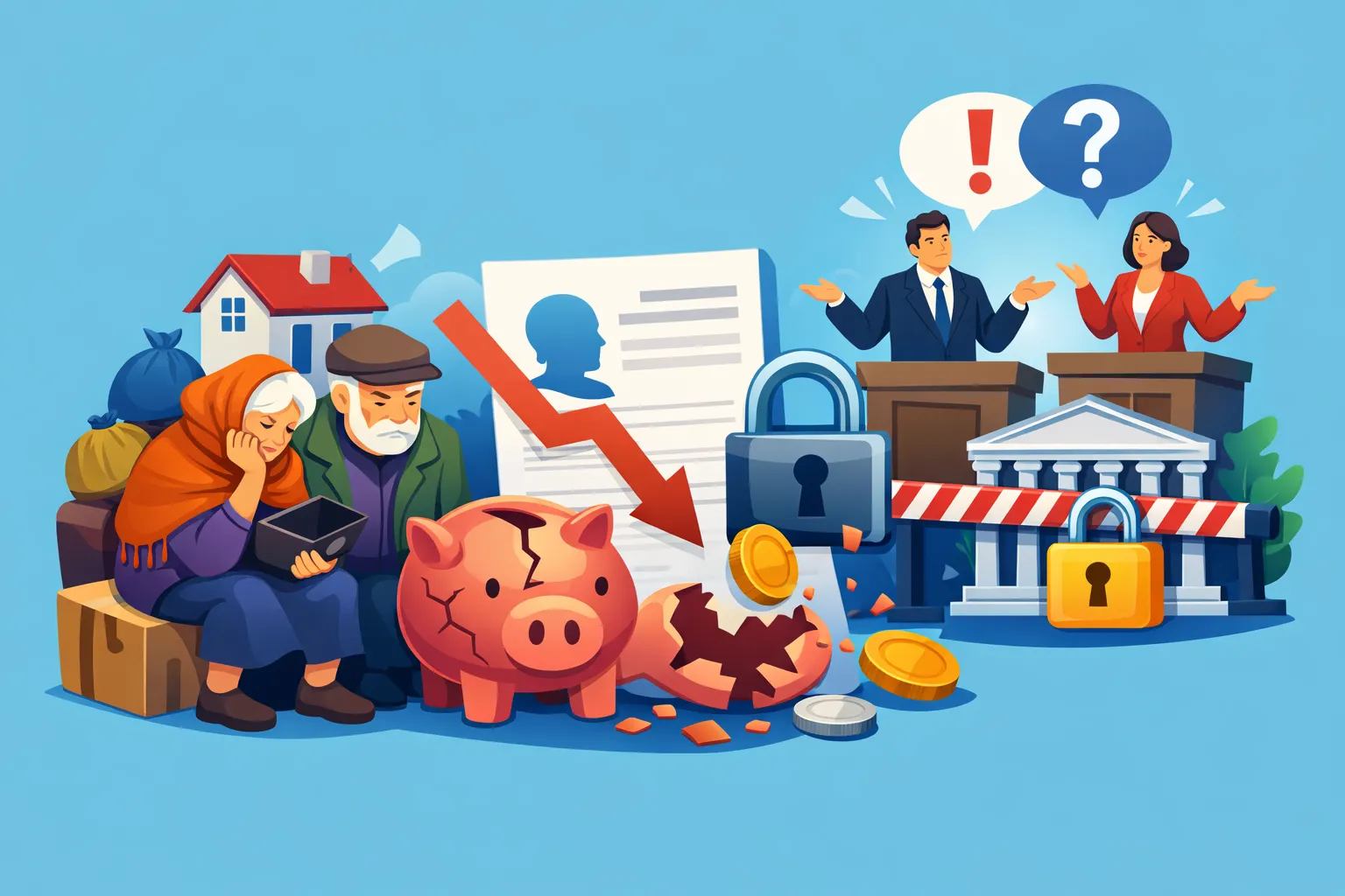 Пенсионеры ВПЛ массово остались без пенсий: Правительство призывают исправить ситуацию 