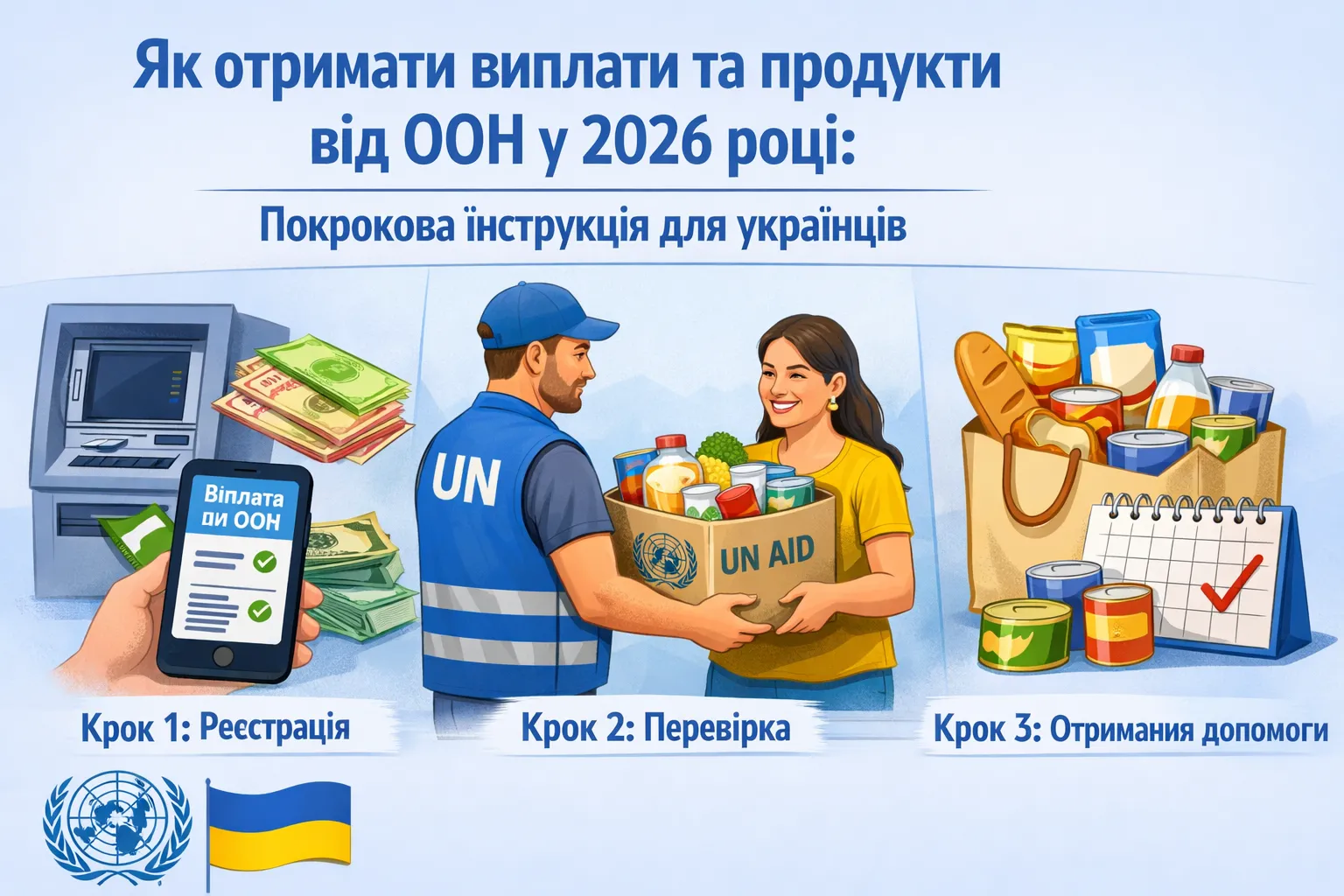 Как получить выплаты и продукты от ООН в 2026 году: пошаговая инструкция для украинцев