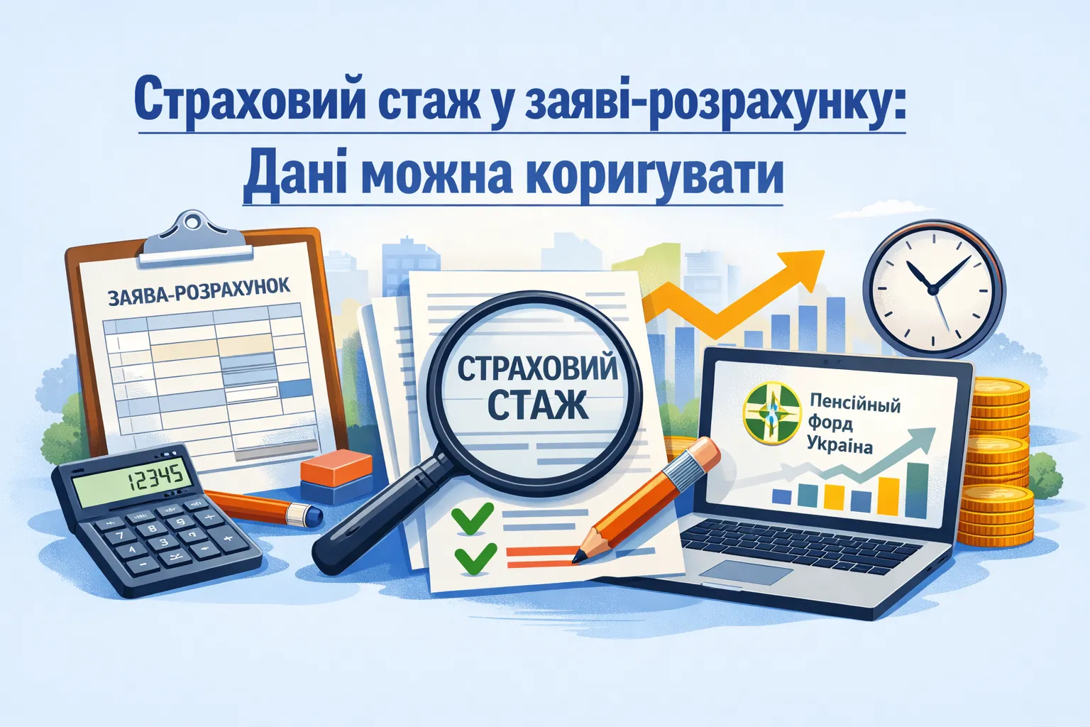 Страховий стаж у заяві-розрахунку: ПФУ підтвердив, що дані можна коригувати Страховий стаж у заяві-розрахунку: ПФУ підтвердив, що дані можна коригувати