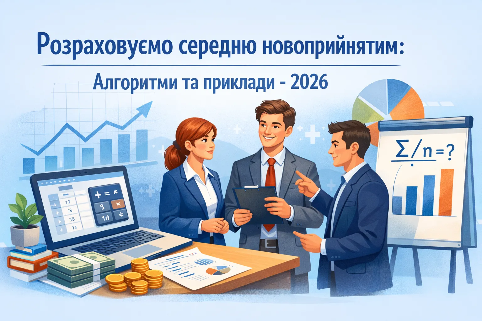 Розраховуємо середню новоприйнятим: алгоритми та приклади-2026