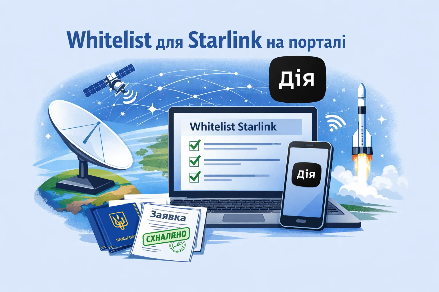 Whitelist для Starlink на портале Дія