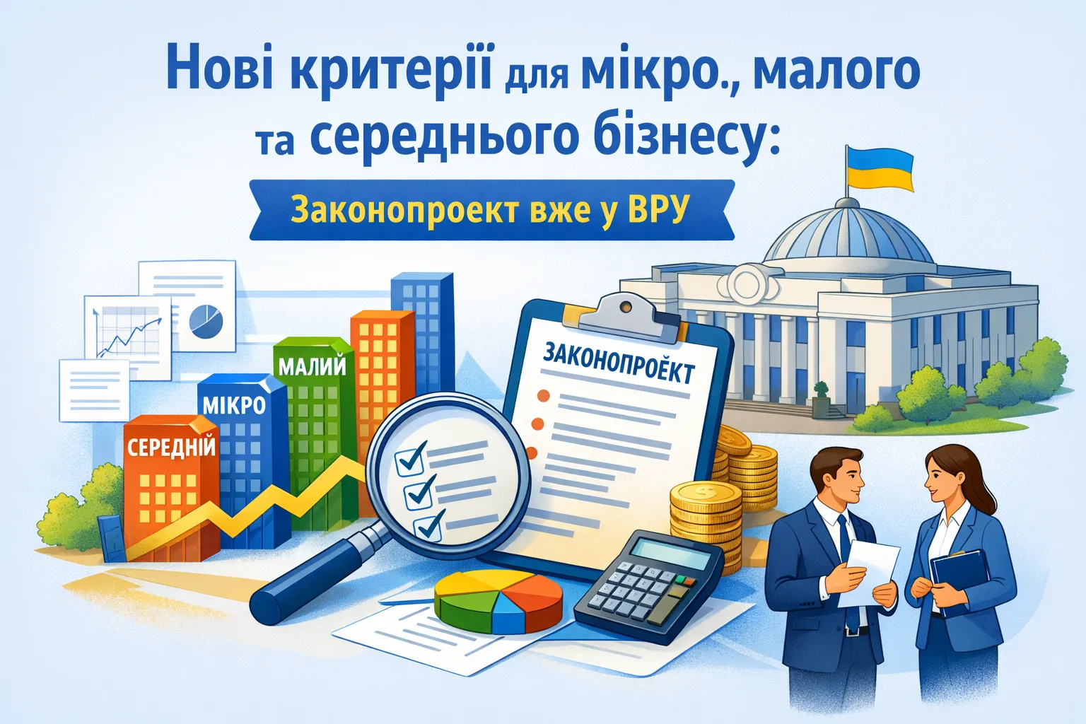 Новые критерии для микро-, малого и среднего бизнеса: законопроект уже в ВРУ