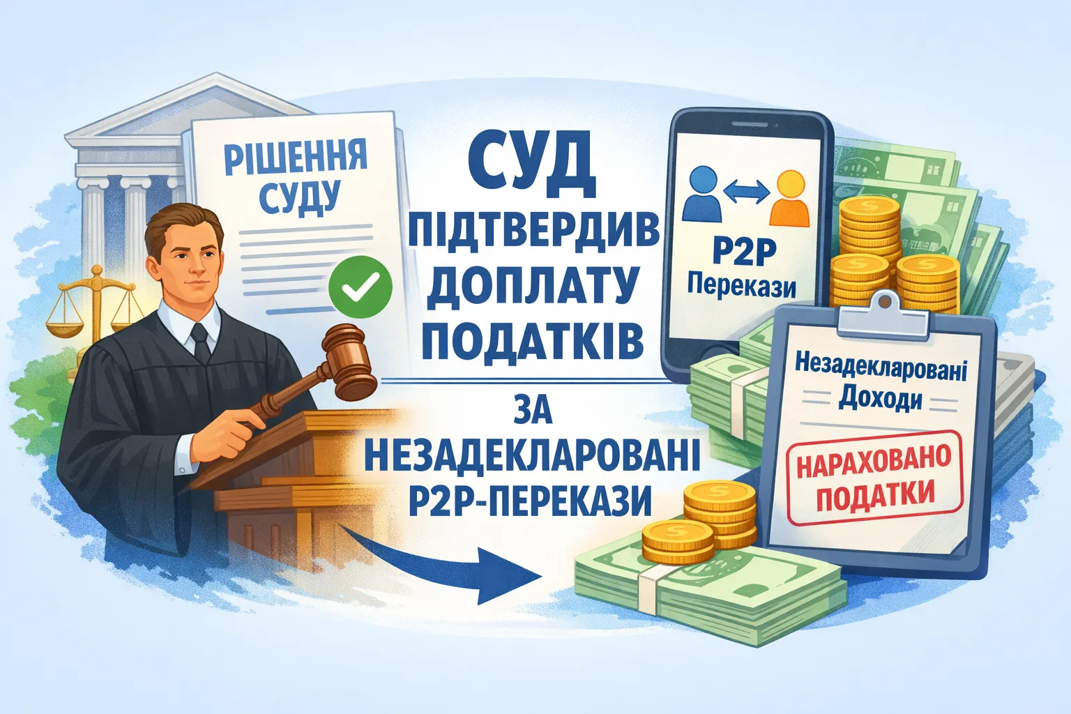 Апеляційний суд підтвердив законність донарахування податків за не задекларовані P2P-перекази