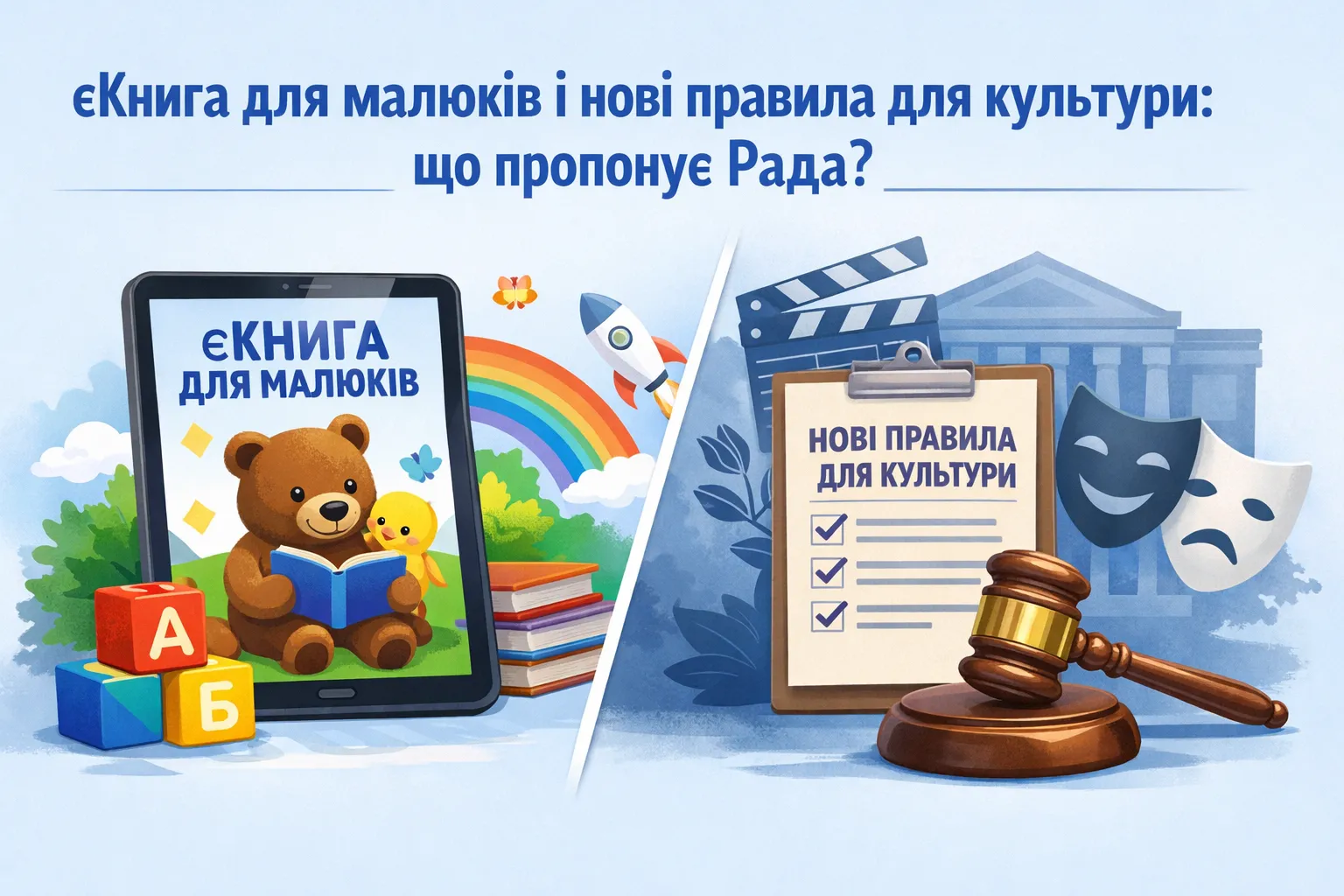 єКнига для малюків і нові правила для культури: які зміни пропонує Рада?
