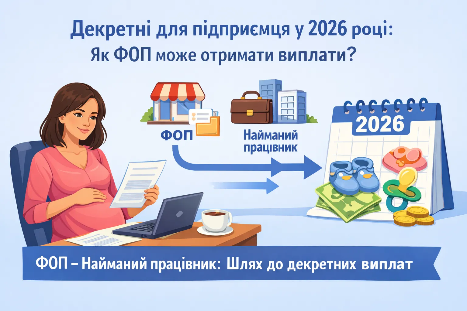 ФОП - найманий працівник: чи можна отримати декретні як підприємець у 2026 році