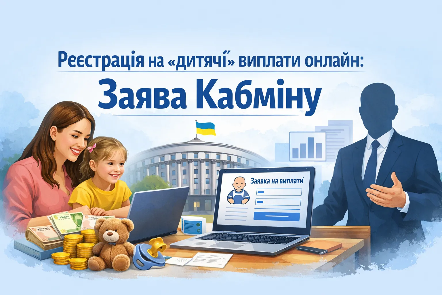 Реєстрація на дитячі виплати онлайн