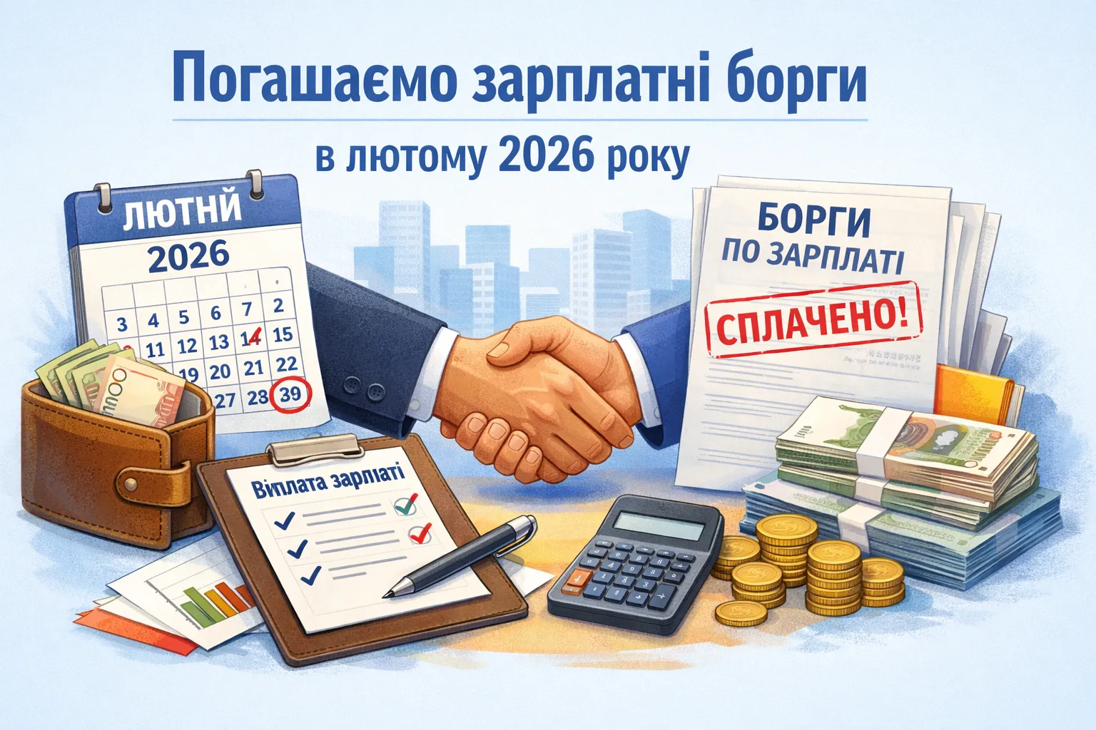 Погашаємо зарплатні борги в лютому 2026 року