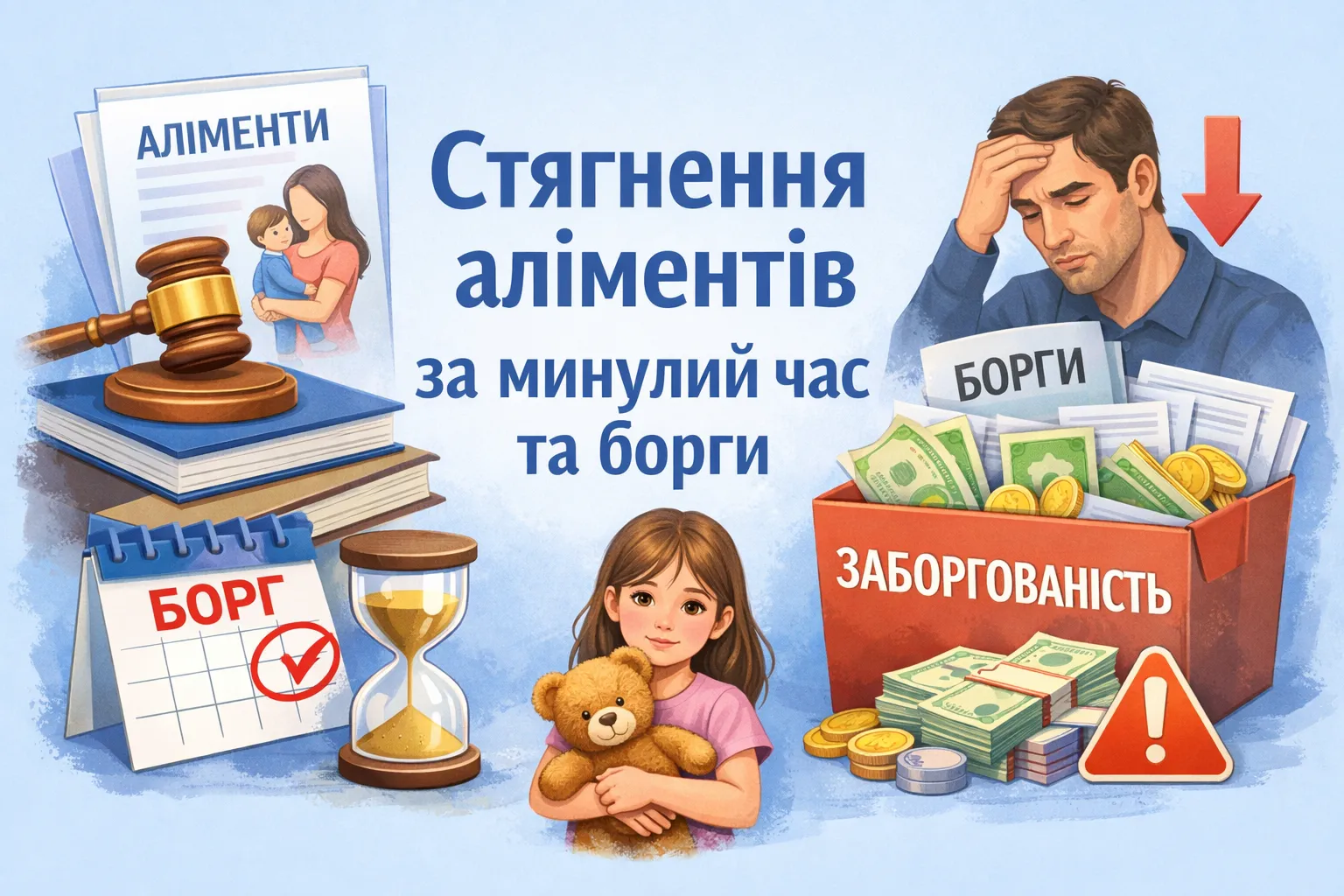 Взыскание алиментов на ребенка за прошлое время и задолженности по ним