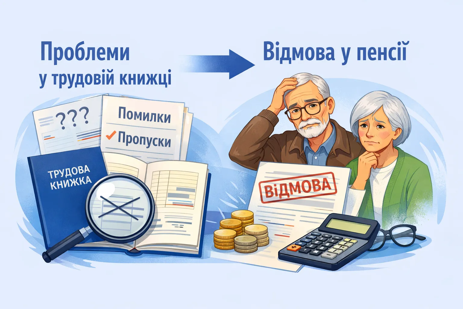 Як через недоліки у трудовій книжці можна отримати відмову у призначенні пенсії Як через недоліки у трудовій книжці можна отримати відмову у призначенні пенсії