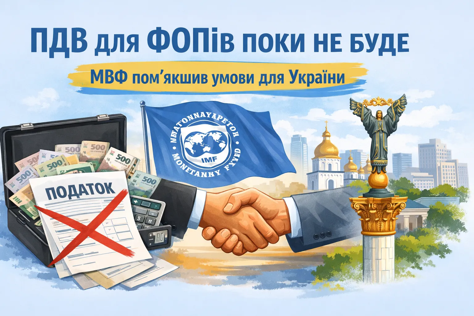 ПДВ для ФОПів поки не буде: МВФ пом’якшив умови для України