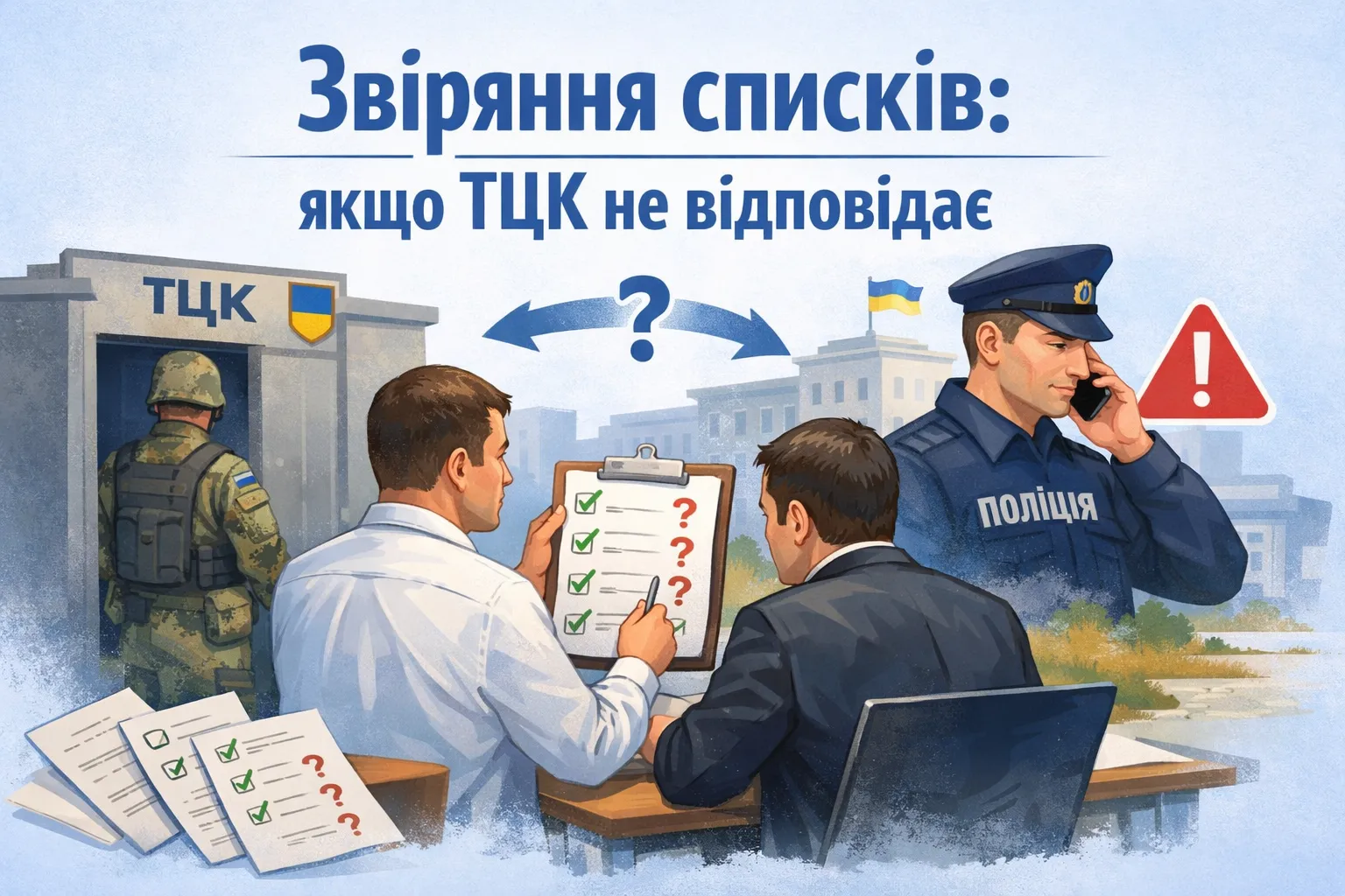 Звіряння списків: якщо ТЦК не відповідає