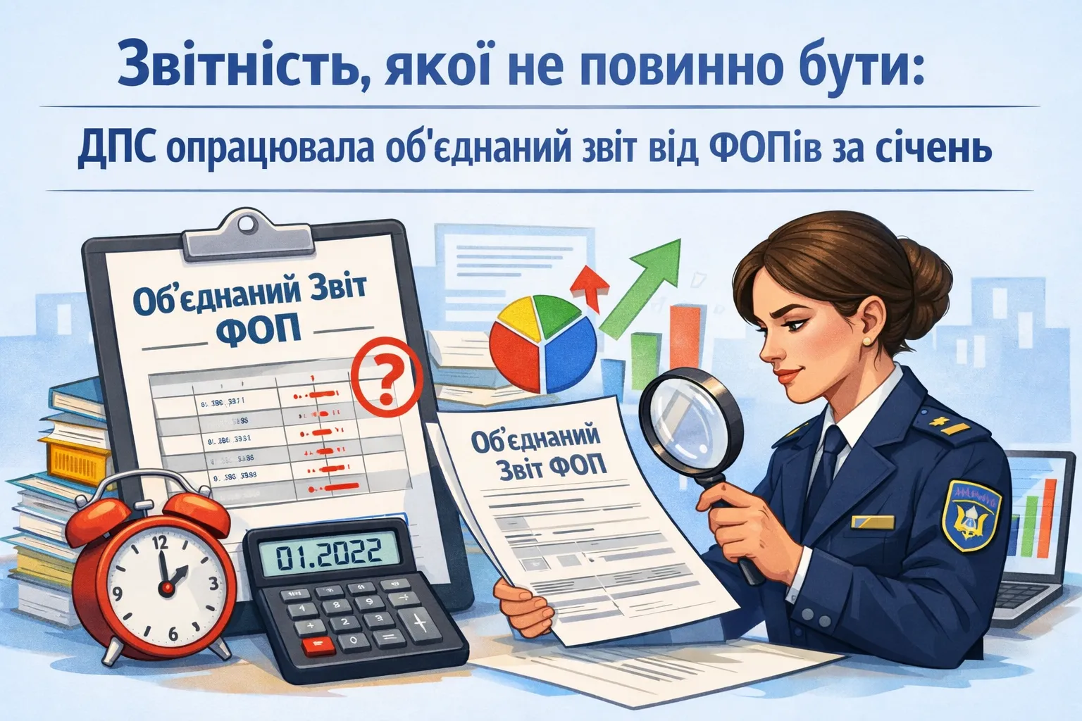 Звітність, якої не повинно бути: попри зміни ДПС опрацювала об'єднаний звіт від ФОПів за січень