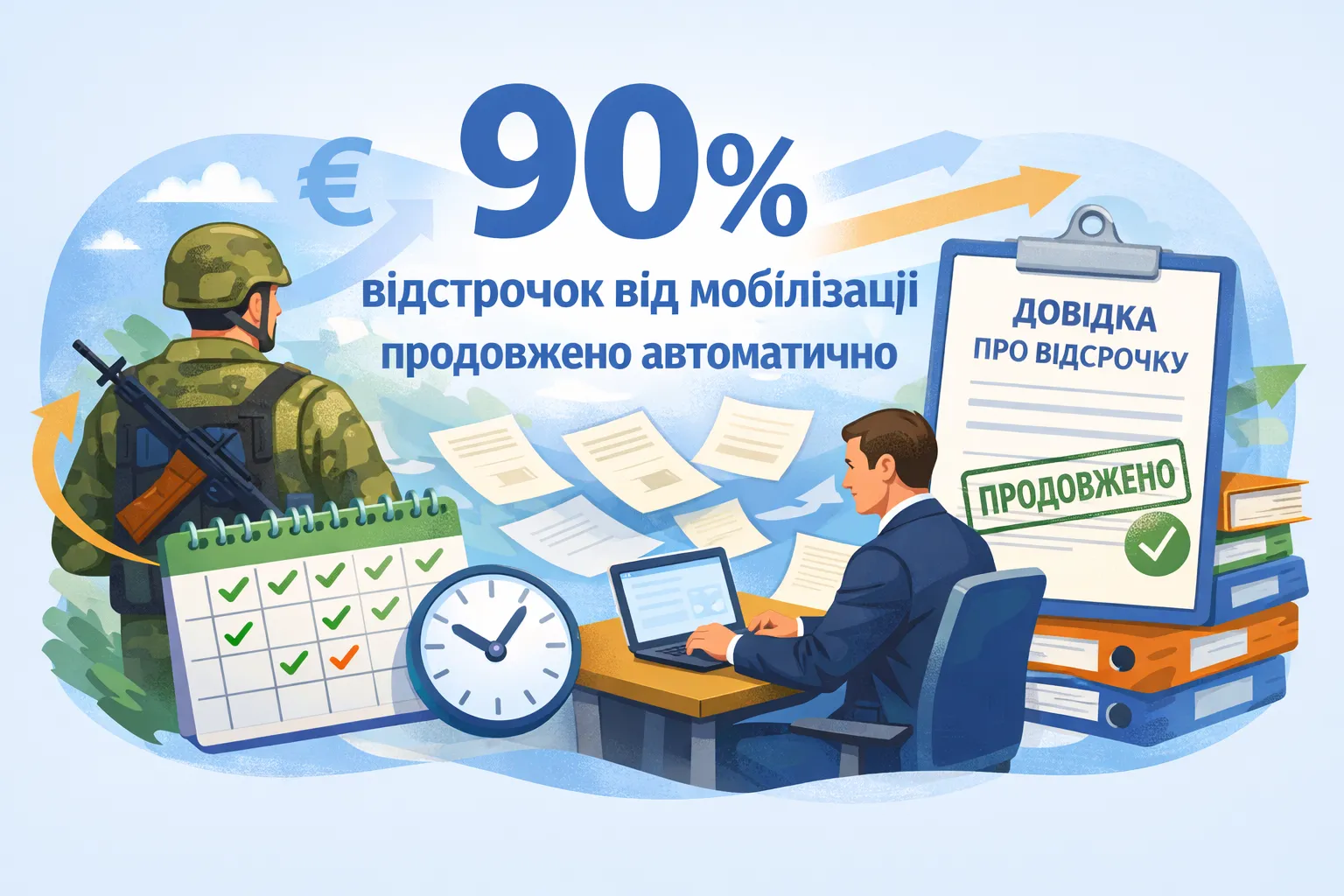 90% відстрочок від мобілізації продовжили автоматично