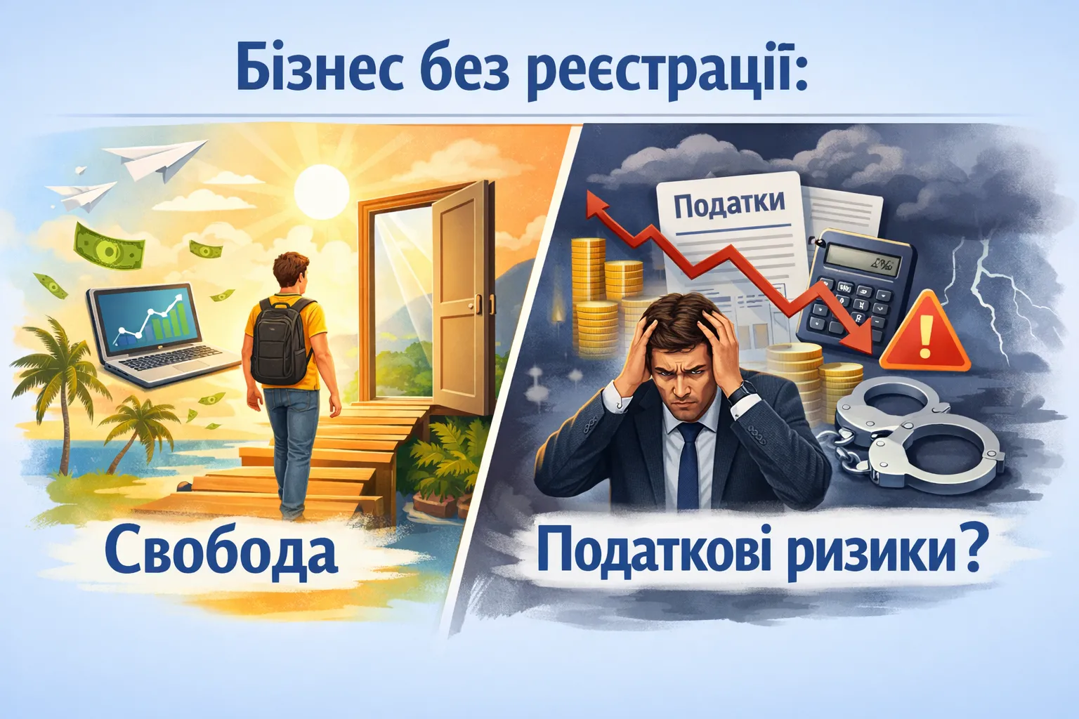 Бізнес без реєстрації: крок до свободи чи нові податкові ризики