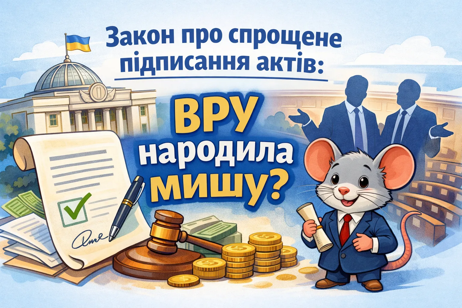 Закон про спрощений порядок підписання актів, або ВРУ народила мишу?