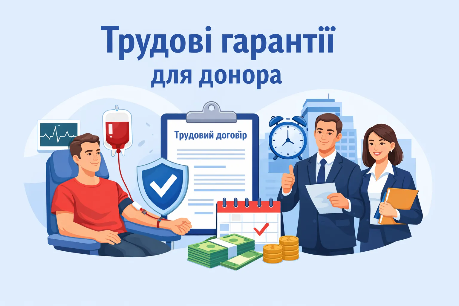 Трудовые гарантии для донора Трудовые гарантии для донора
