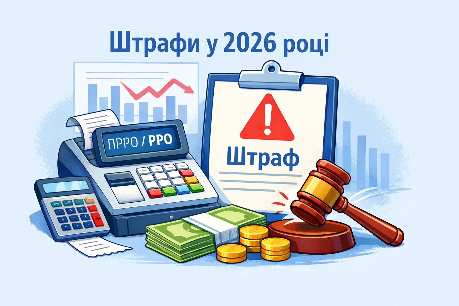 Финансовые санкции за неиспользование РРО/ПРРО в 2026 году