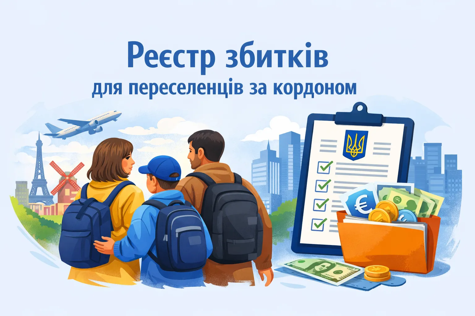 Реєстр збитків відкрив категорію для вимушено переміщених за кордон