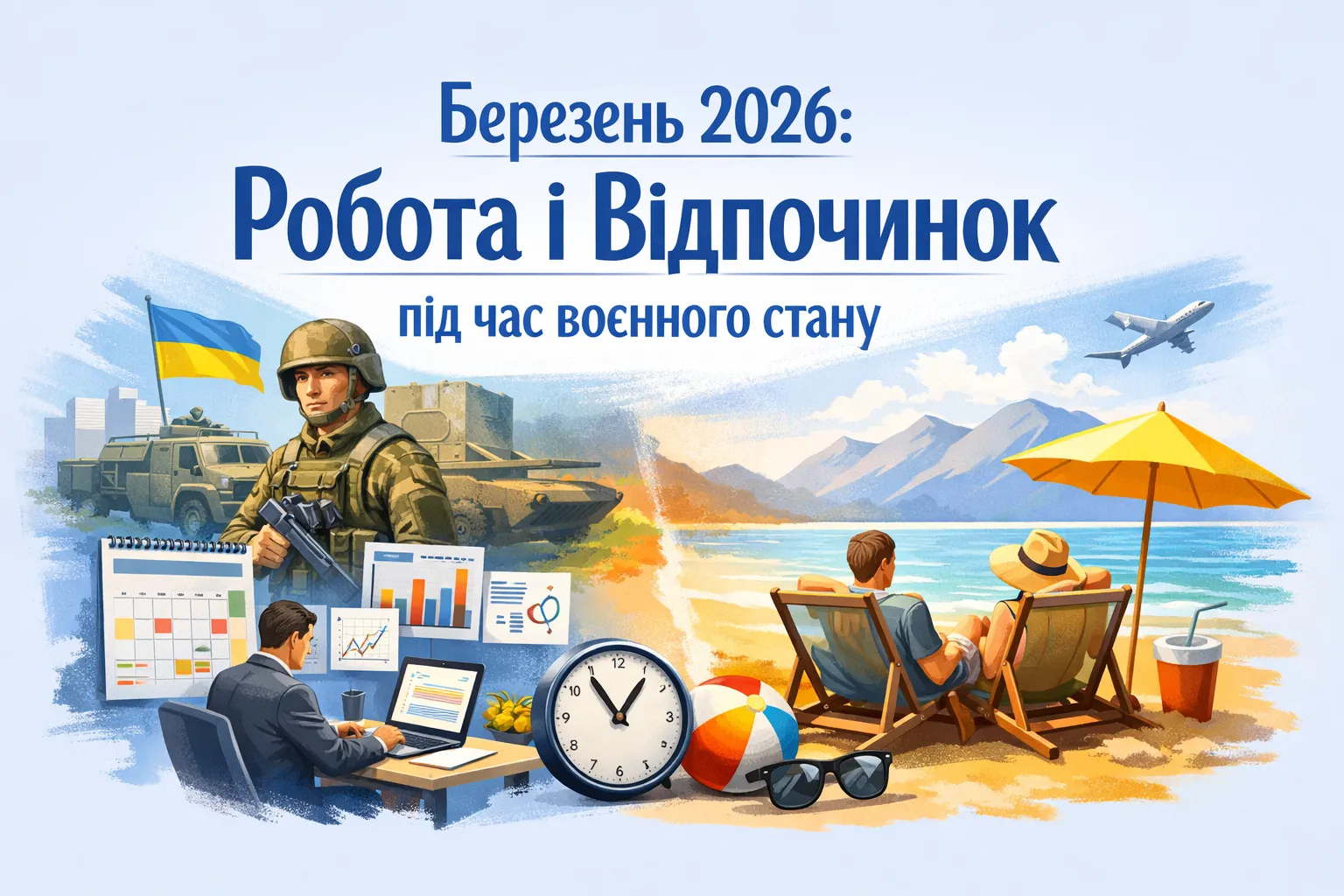 Березень 2026: як працюємо і відпочиваємо під час воєнного стану