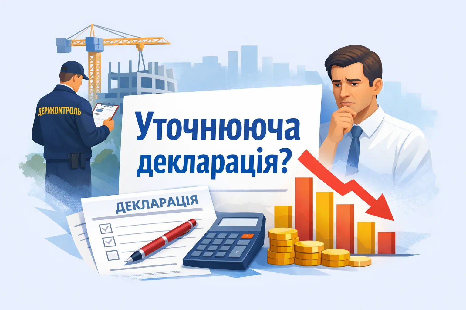 Зменшення обсягів робіт після держконтролю: чи можна подати уточнюючу декларацію?