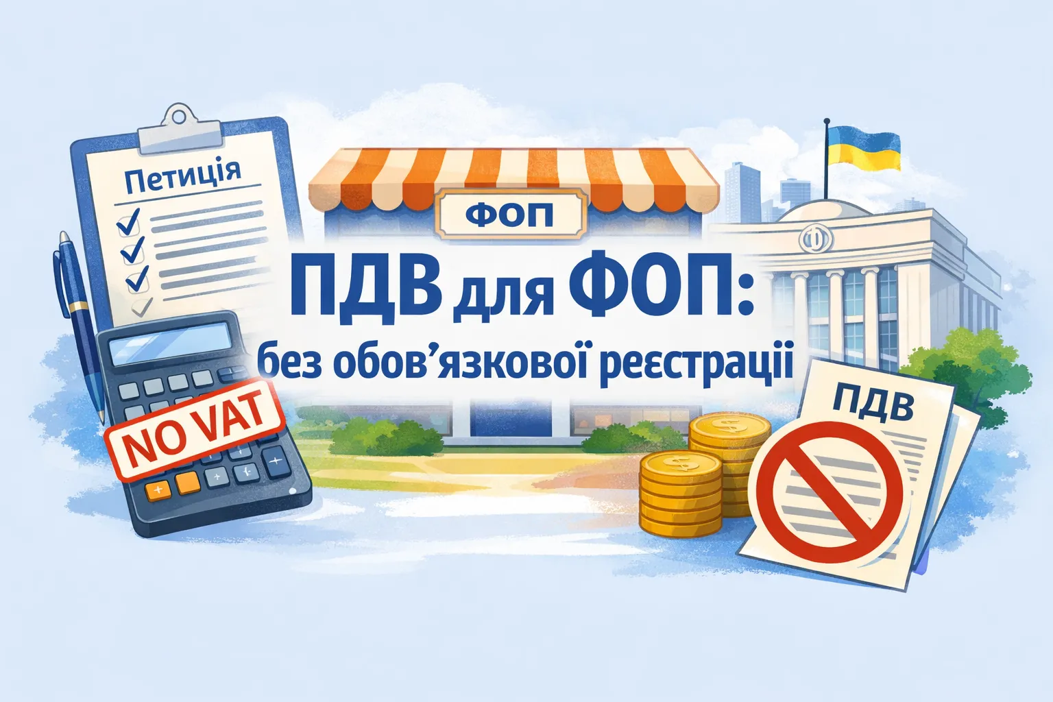 Уряд відповів на петицію недопущення обов’язкової реєстрації платниками ПДВ для ФОП-спрощенців