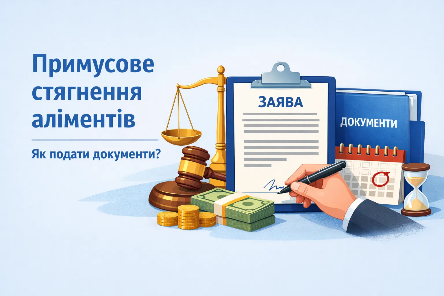 Принудительное взыскание алиментов, как подать документы?