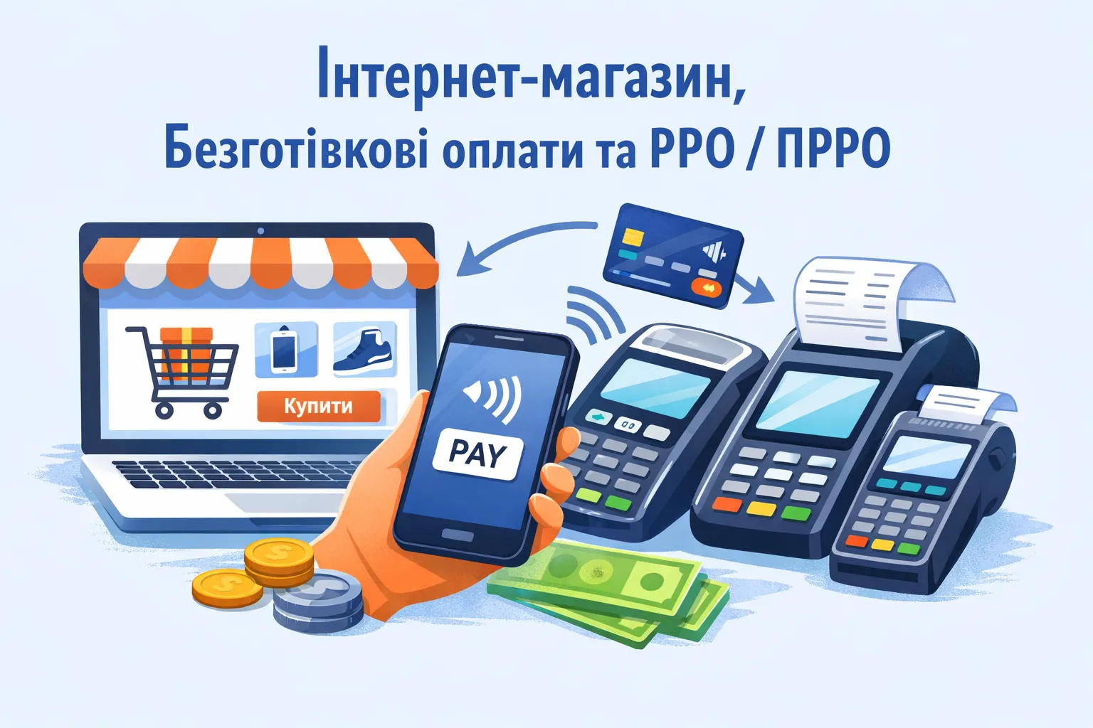 Интернет-магазин, безналичные оплаты и РРО / ПРРО