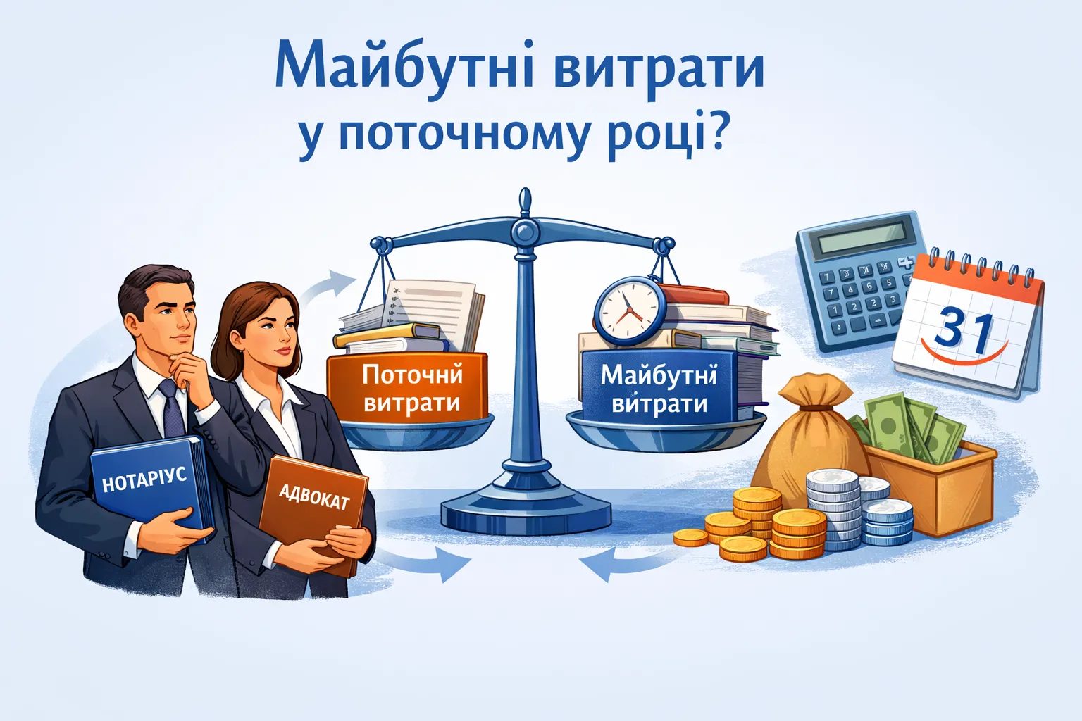 Чи може нотаріус або адвокат включити «майбутні» витрати до витрат поточного року?