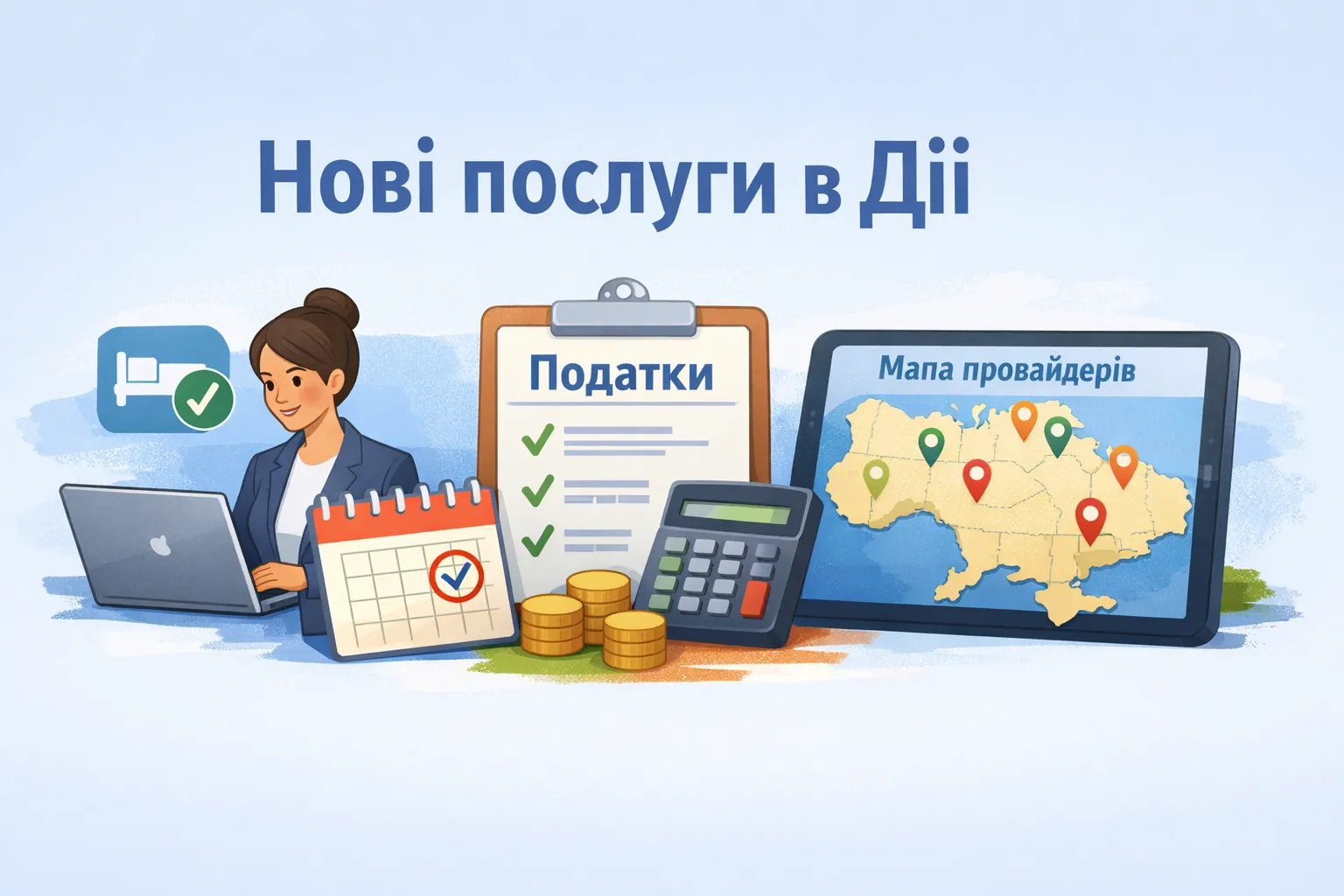 Бронювання, податки та Мапа провайдерів: нові послуги, які скоро запустяться в Дії