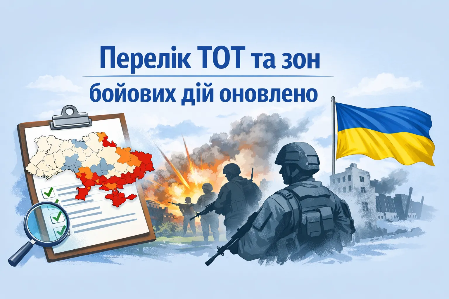 Перелік ТОТ та територій бойових дій знову оновлено