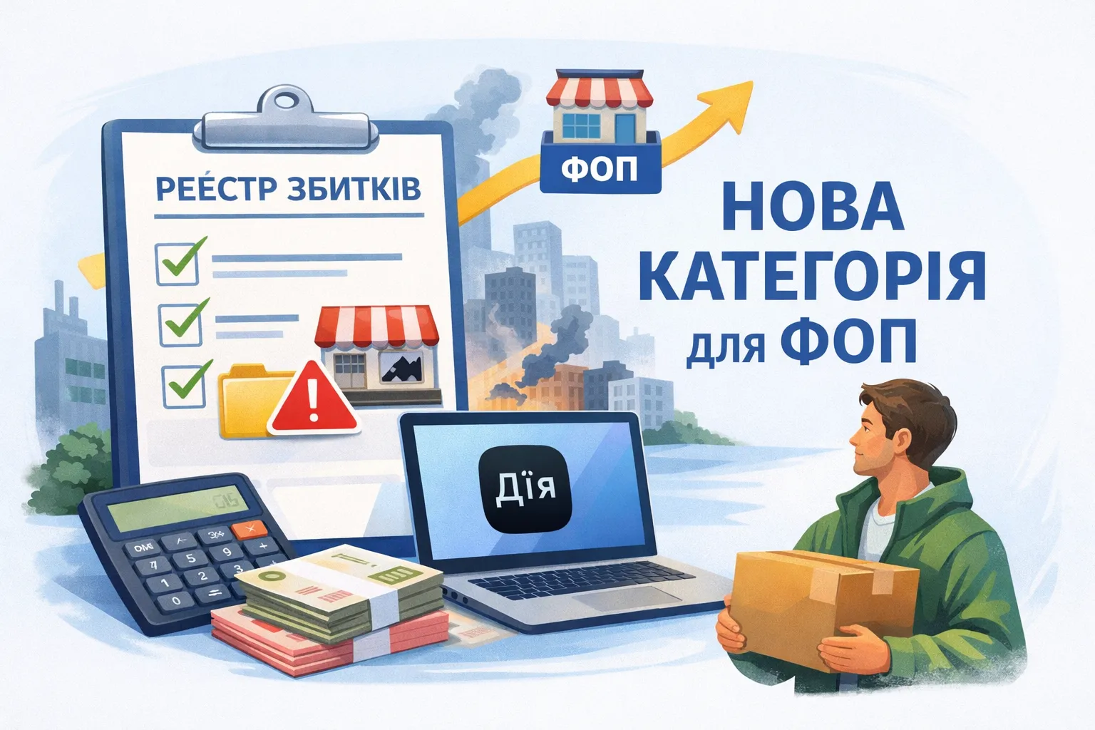 У Реєстрі збитків з’явилася нова категорія для ФОПів! ДІЯ