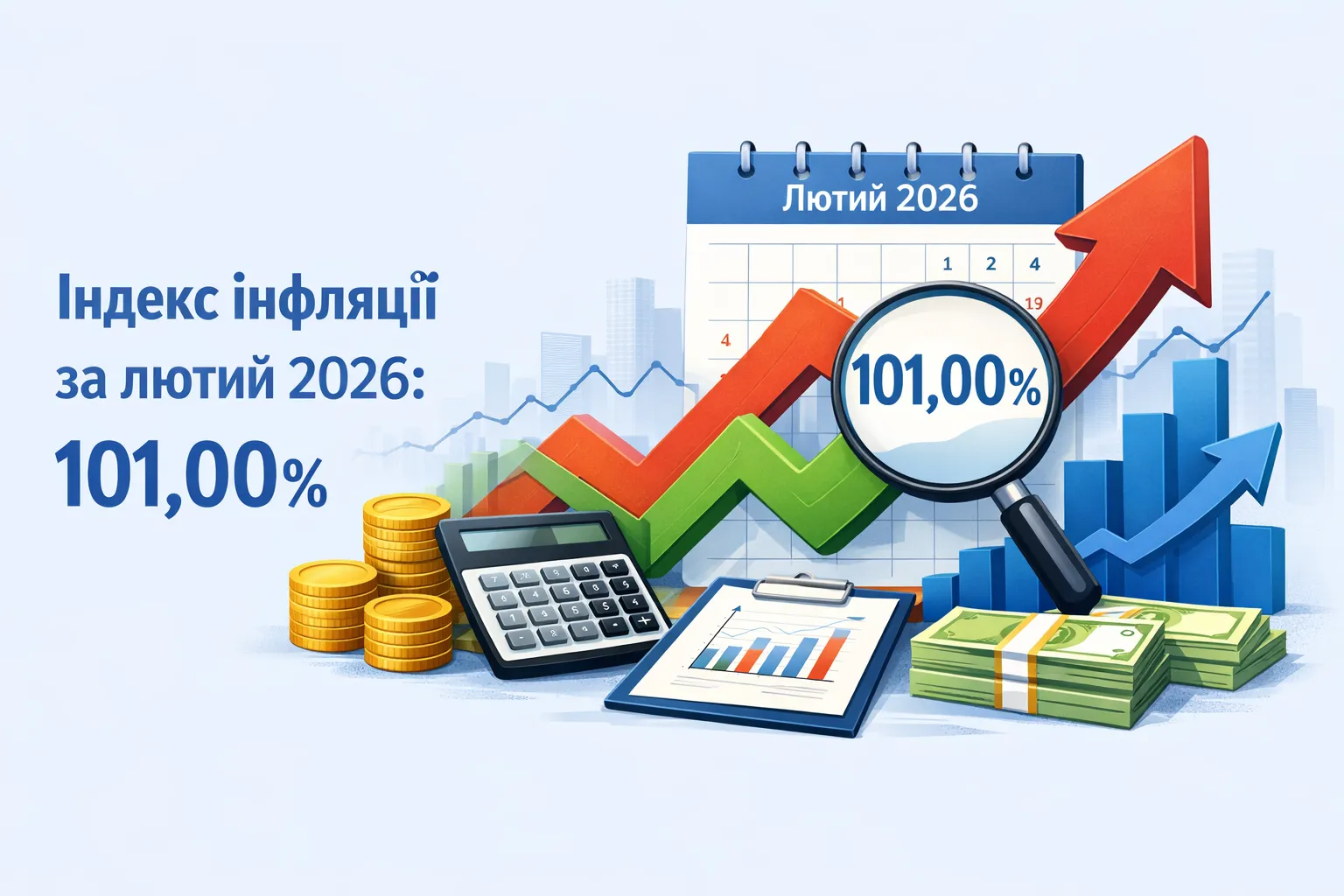 Індекс інфляції за лютий 2026 року – 101,00%