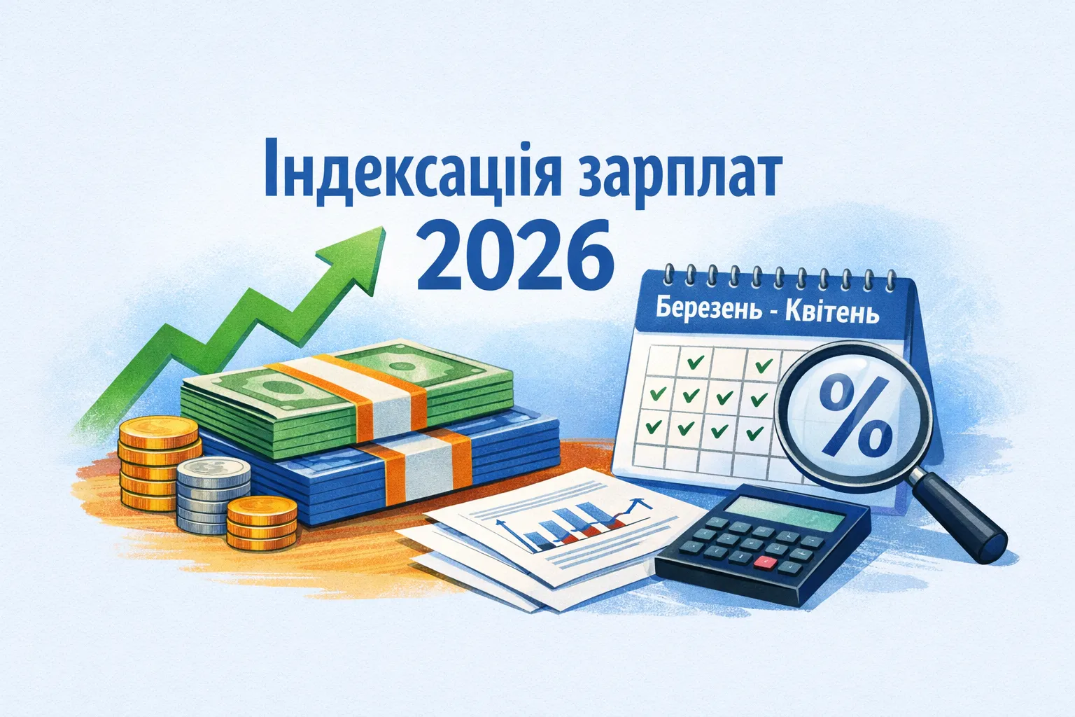 Індексація зарплати у березні та квітні 2026 року: чи потрібно нараховувати?