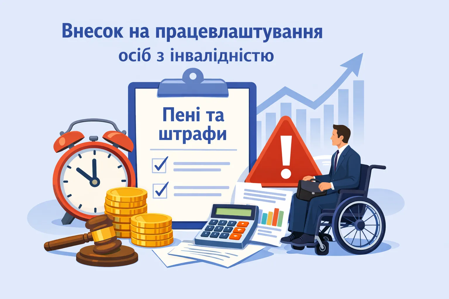Внесок на працевлаштування осіб з інвалідністю: є проєкт порядку нарахування пені та штрафів