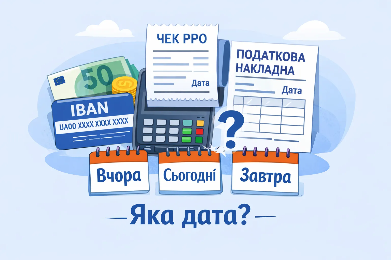 IBAN-оплата, чек РРО і податкова накладна: що з датами?