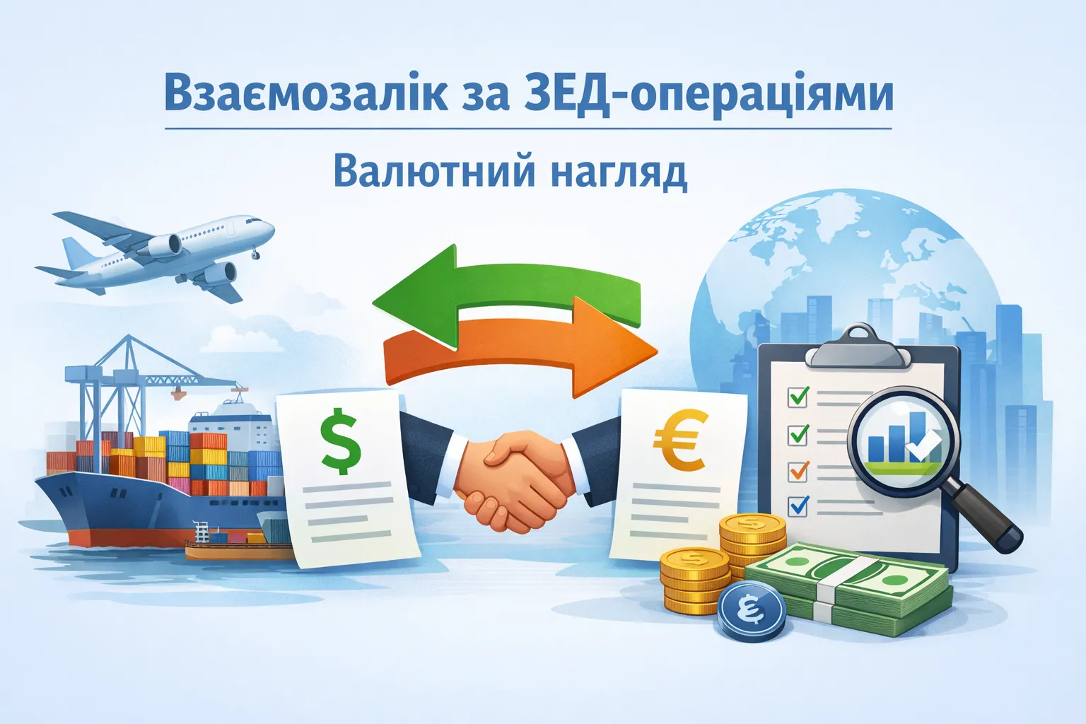 Взаємозалік за ЗЕД-операціями. Валютний нагляд.