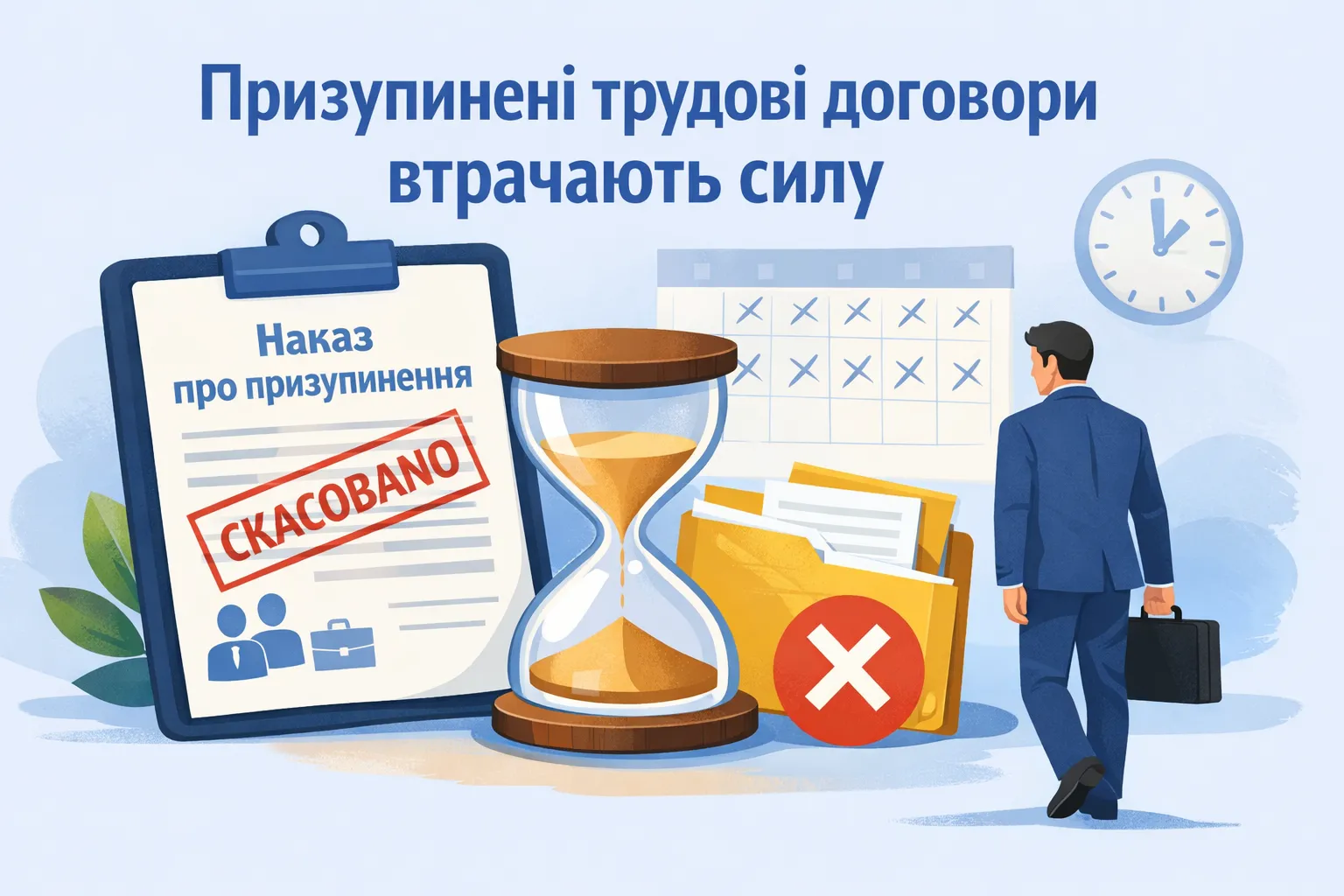 Накази про призупинення трудових договорів: незабаром деякі з них автоматично втратять силу 