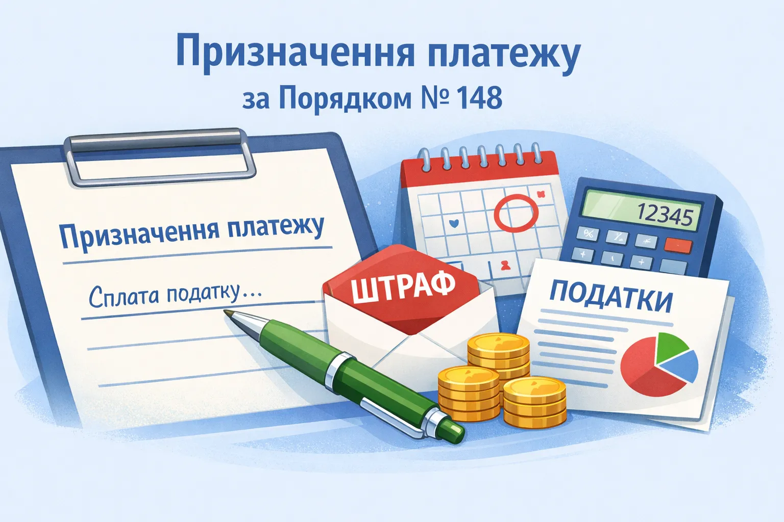 Як заповнювати реквізит «Призначення платежу» при сплаті податків і штрафів: пояснення за Порядком № 148