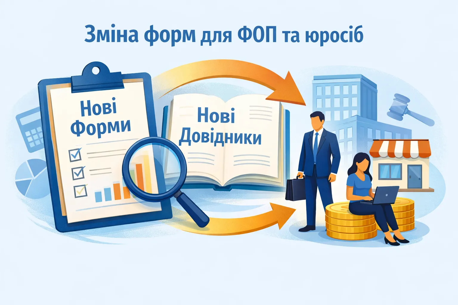 Проєкт наказу Мінфіну: зміна форм через зміну довідників для ФОП та юридичних осіб