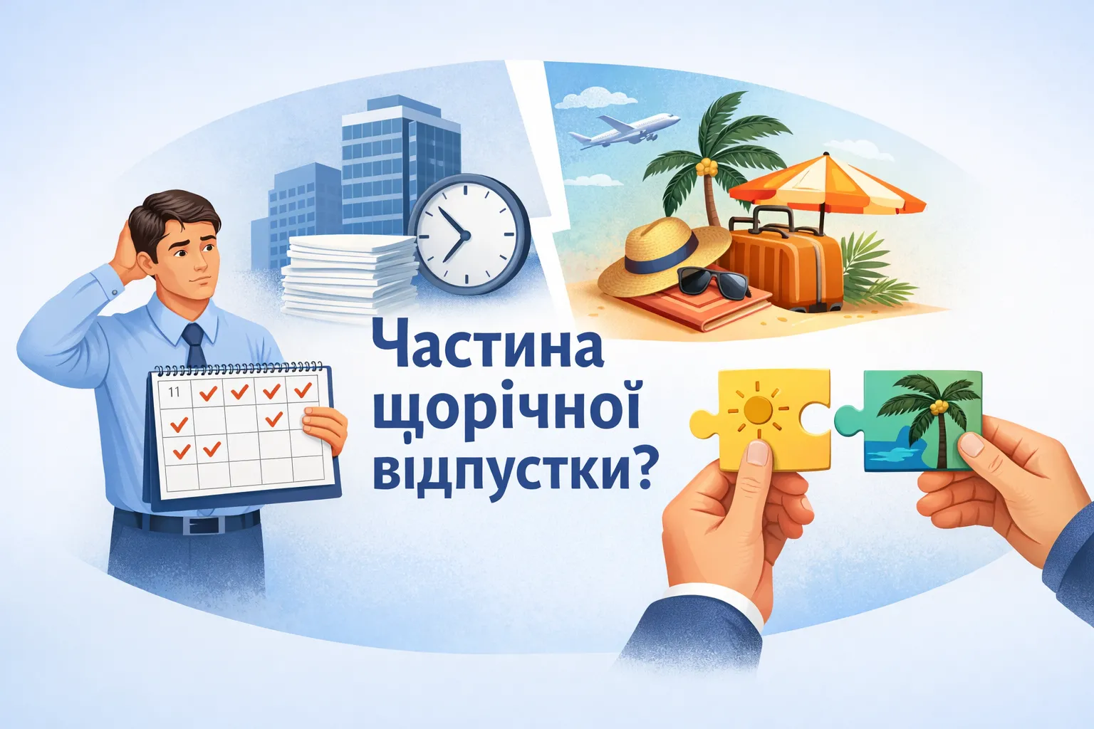 Працівник відпрацював 11 місяців: чи можна надати лише частину щорічної відпустки